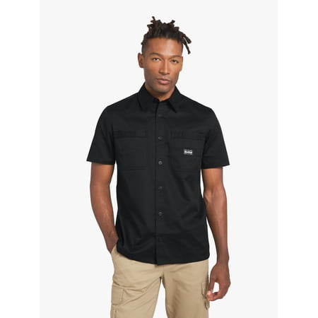 Dogg Supply by Snoop Dogg All-Gender Men's and Women's Extended Size Twill Work Shirt, Sizes 4XL-5XL