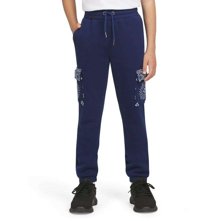 Denim Joggers Done Right: Kids Light Blue Print Joggers for Everyday Wear