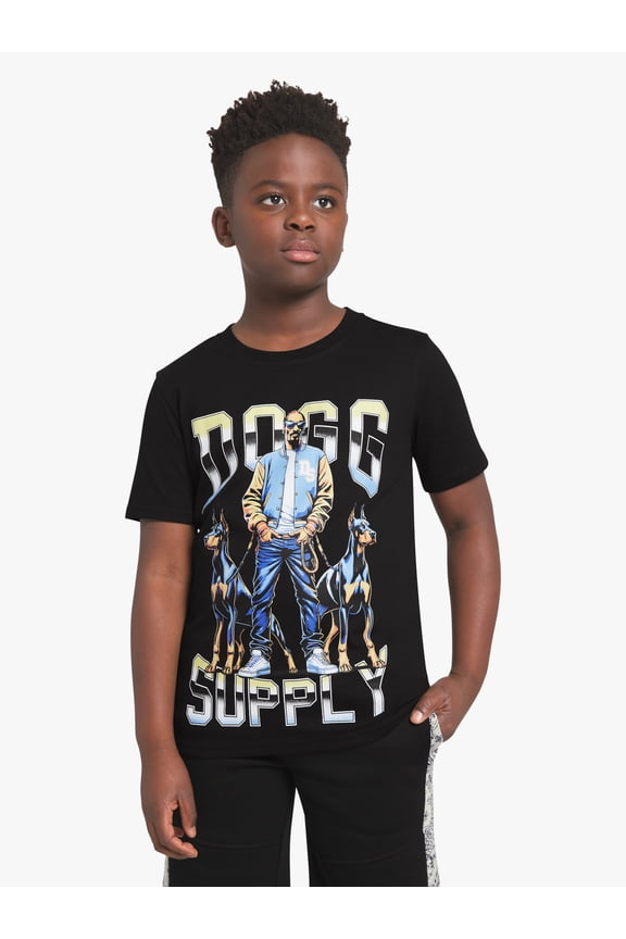 by Snoop Dogg Little Boys & Big Boys Short Sleeve Graphic Tee, Sizes 4-18