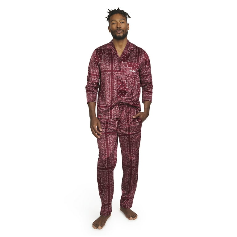 Mens microfleece pajama set new arrivals