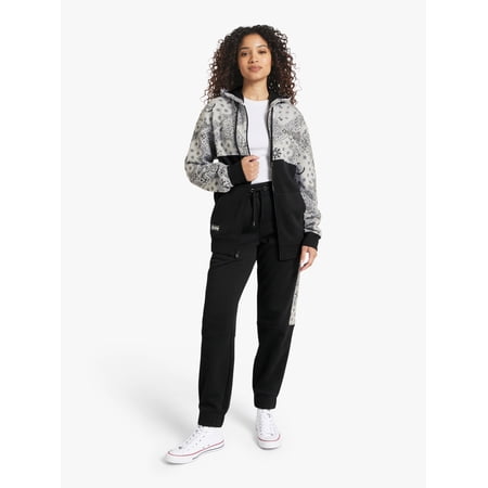 Dogg Supply by Snoop Dogg All-Gender Men's and Women's Bandana Print Fleece Joggers, Sizes XS-3XL