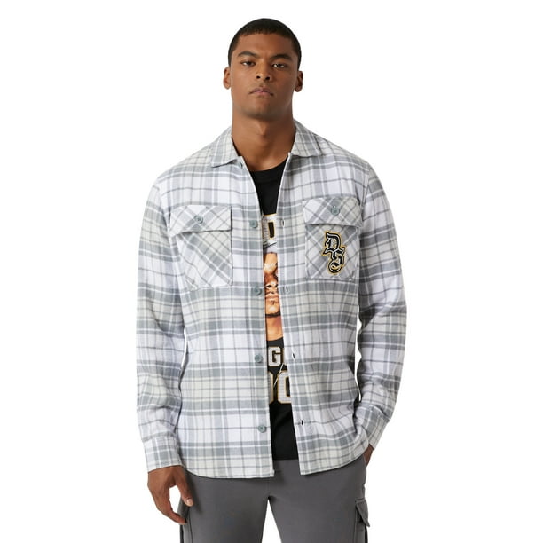 Dogg Supply by Snoop Dogg Men's & Big Men's Flannel Shirt, Sizes XS3XL