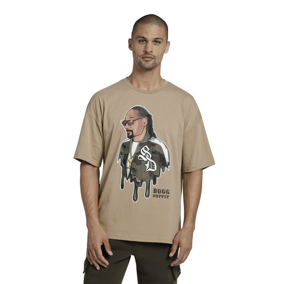 Dogg Supply by Snoop Dogg Men's & Big Men's Oversize Drop Shoulder Graphic T-Shirt, Sizes XS-3XL