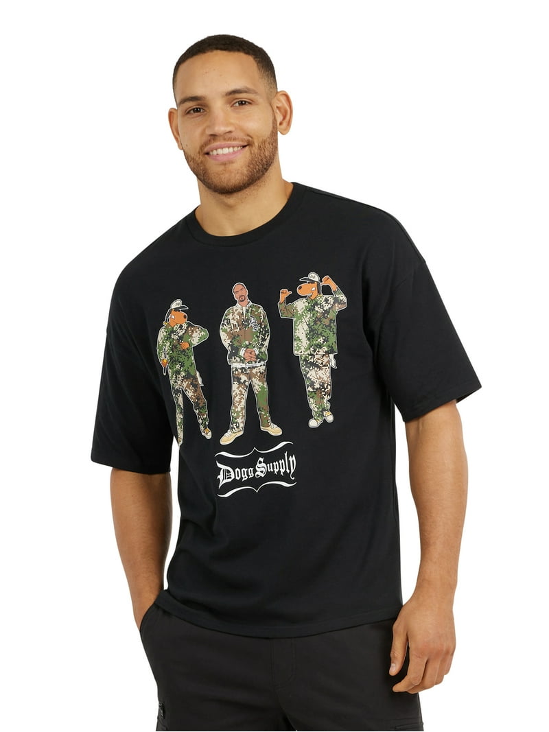 Snoop Dogg グラフィックシャツ XLサイズ Dogg Supply by Snoop Dogg, Short Sleeve, Crew Neck, Graphic