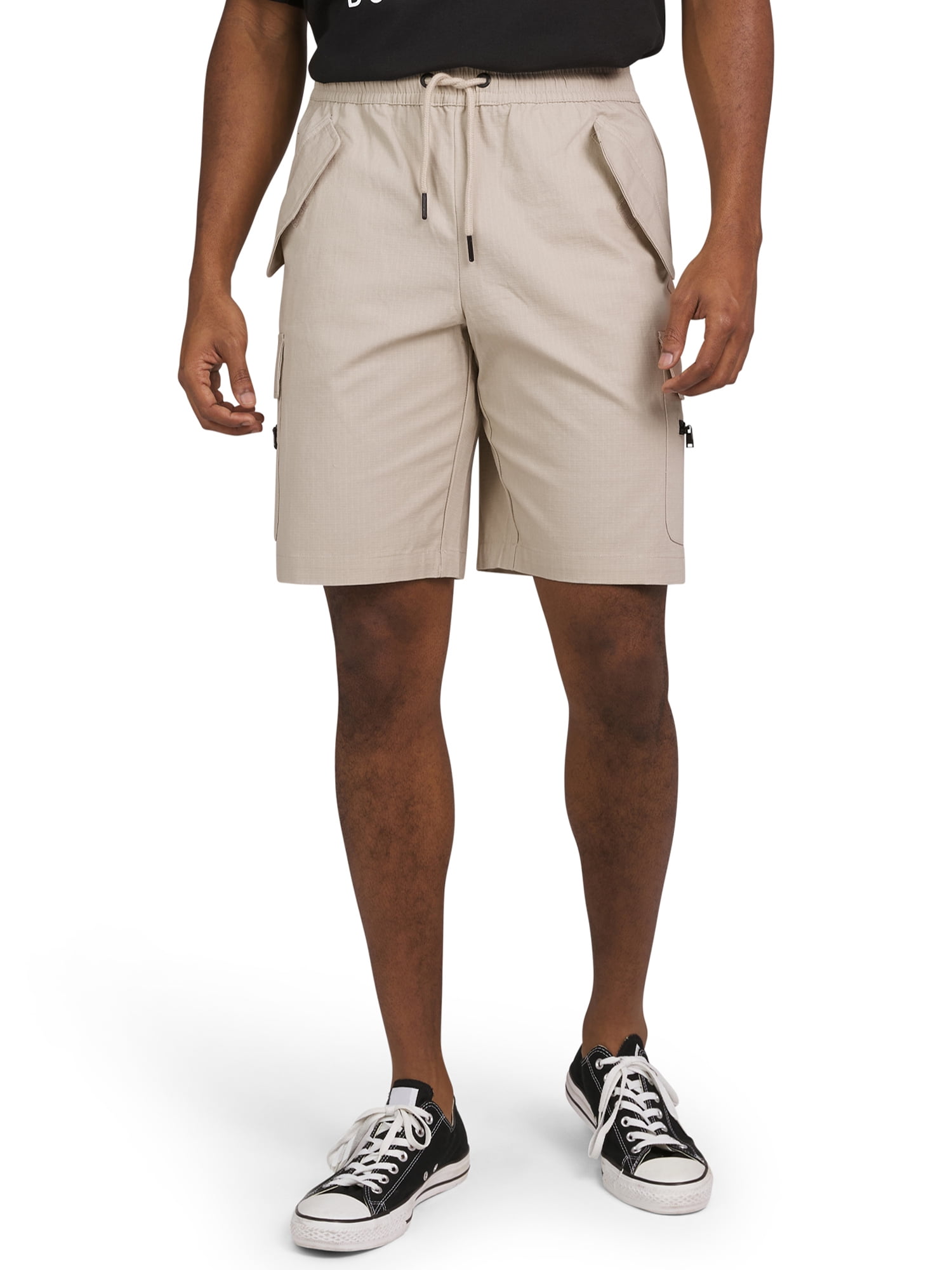 Dogg Supply Men's Stretch Ripstop Pull-On Cargo Shorts, Elastic