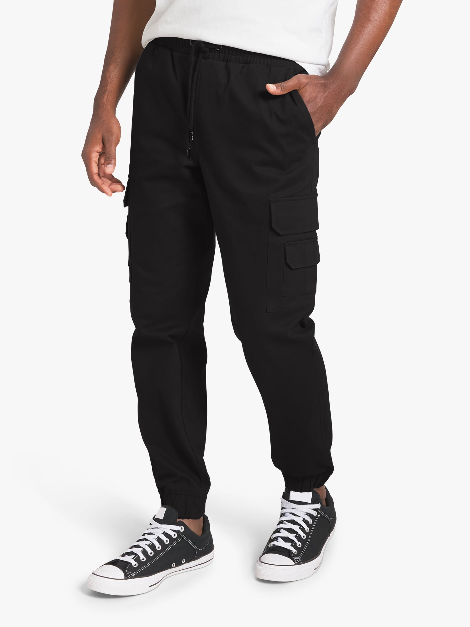 Dogg Supply by Snoop Dogg All-Gender Men's and Women's Stretch Twill Cargo Joggers, Sizes XS-3XL