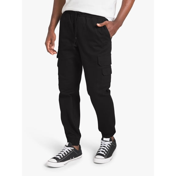 Dogg Supply by Snoop Dogg All-Gender Men's and Women's Stretch Twill Cargo Joggers, Sizes XS-3XL
