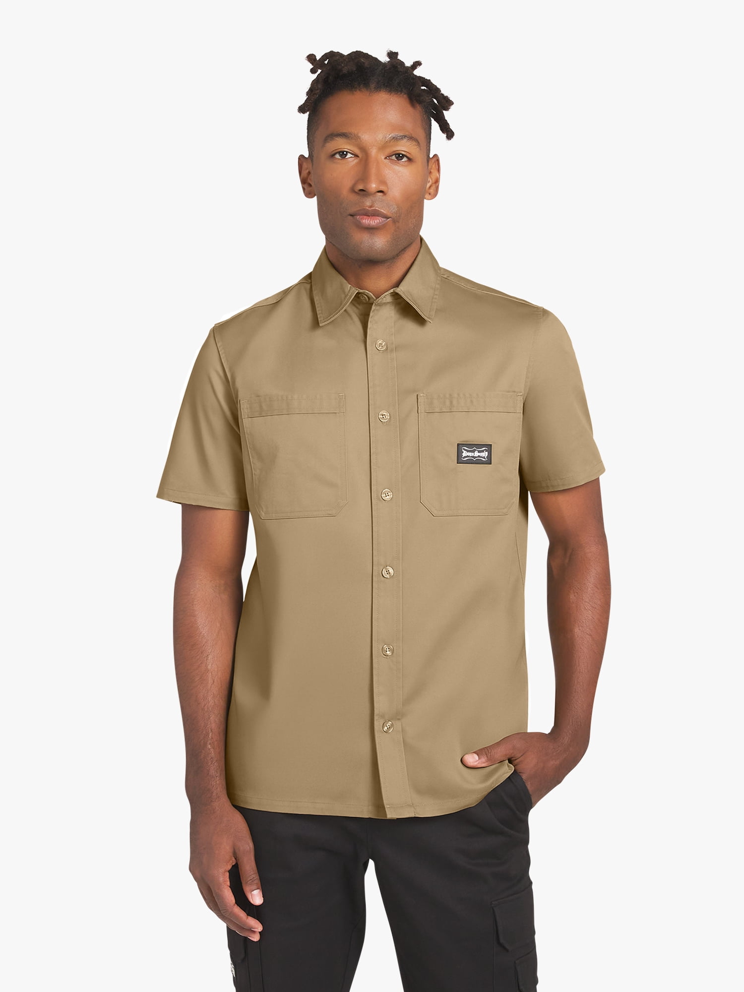 by Snoop Dogg All-Gender Men's and Women's Twill Work Shirt, Sizes XS-3XL