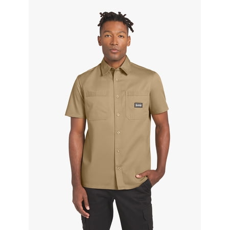 Dogg Supply by Snoop Dogg All-Gender Men's and Women's Twill Work Shirt, Sizes XS-3XL