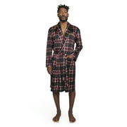 Dogg Supply by Snoop Dogg Men's Long Sleeve Microfleece Hooded Lounge Robe with Pockets
