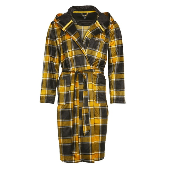 Dogg Supply by Snoop Dogg Men's Long Sleeve Microfleece Hooded Lounge Robe with Pockets