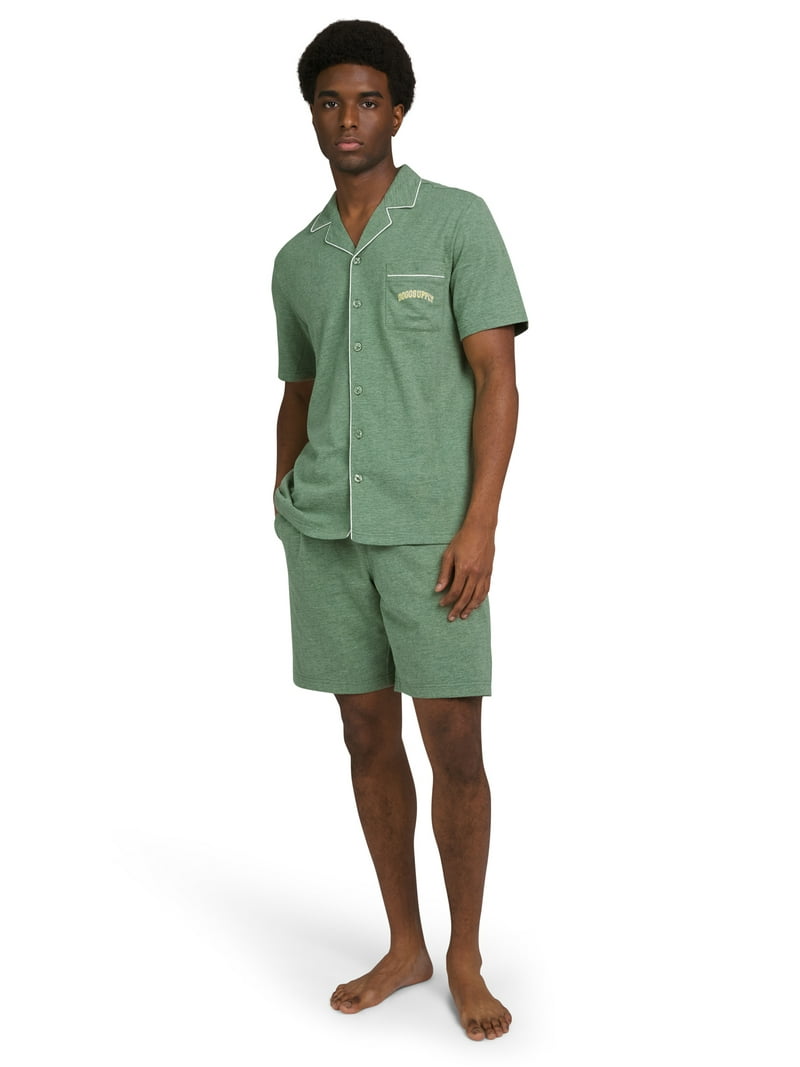 Dogg Supply by Snoop Dogg Men's Notch Collar Shirt and Shorts