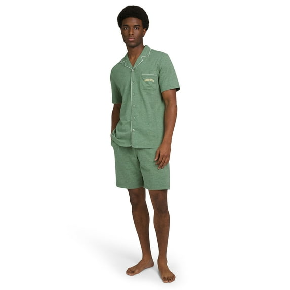 Dogg Supply by Snoop Dogg Men's Notch Collar Shirt and Shorts Pajama Set, 2-Piece