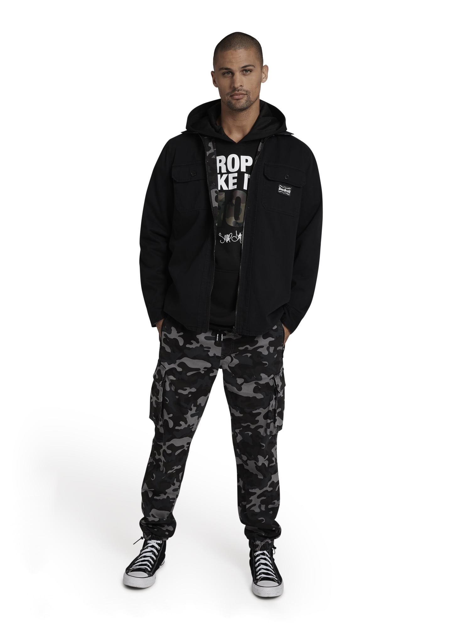 Dogg Supply by Snoop Dogg Men's and Big Men's Reversible Jacket, Sizes