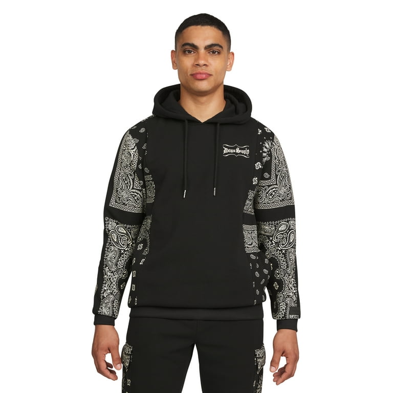 Dogg Supply Paisley Long Sleeve Pullover Hoodie for Men Women