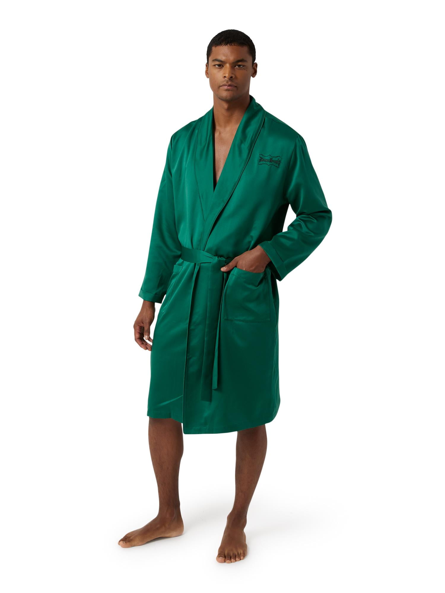 Dogg Supply by Snoop Dogg Mens Poly Satin Robe - Walmart.com