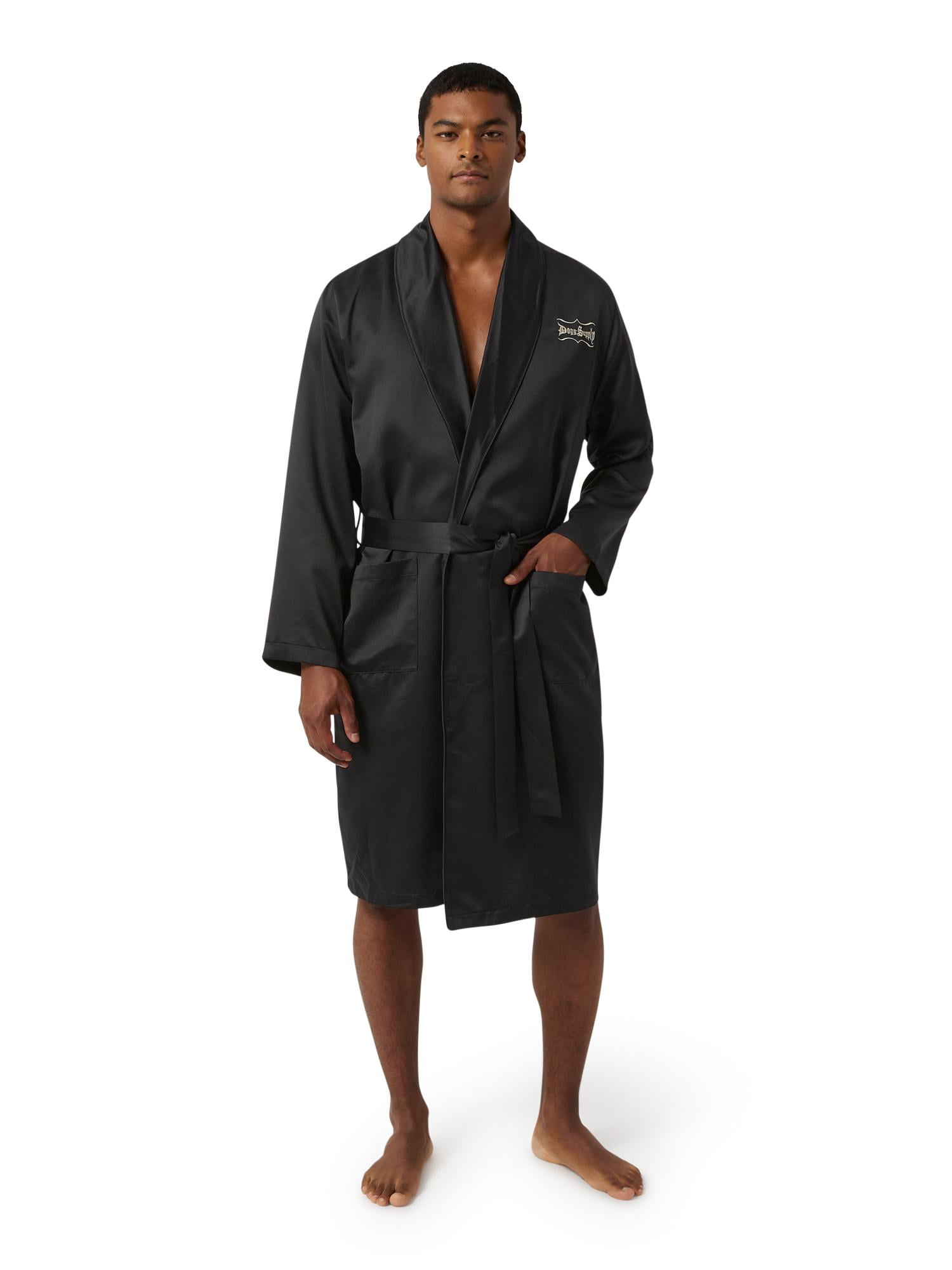 Dogg Supply by Snoop Dogg Mens Poly Satin Robe - Walmart.com