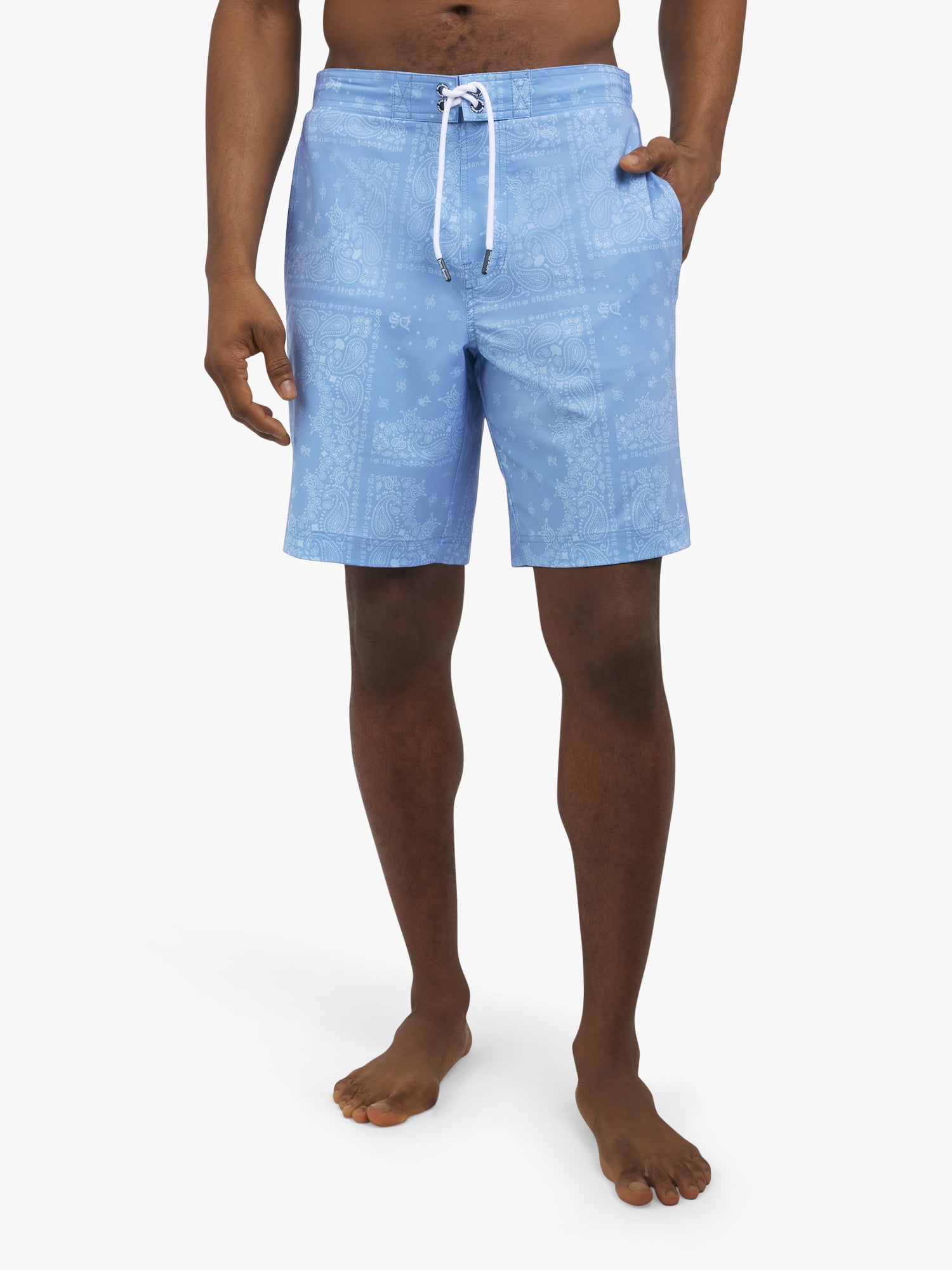 Dogg Supply by Snoop Dogg Men's Bandana E-Board Swim Trunks,