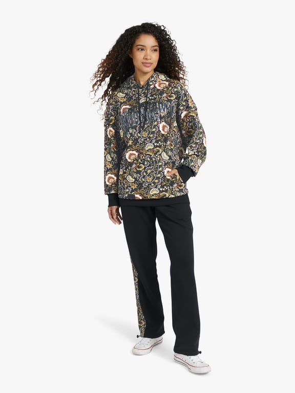 by Snoop Dogg All-Gender Men's and Women's Floral Paisley Fleece Hoodie, Sizes XS - 3XL