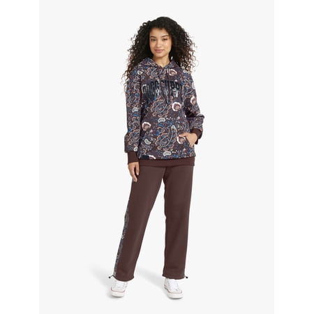 Dogg Supply by Snoop Dogg All-Gender Men's and Women's Floral Paisley Fleece Hoodie, Sizes XS - 3XL