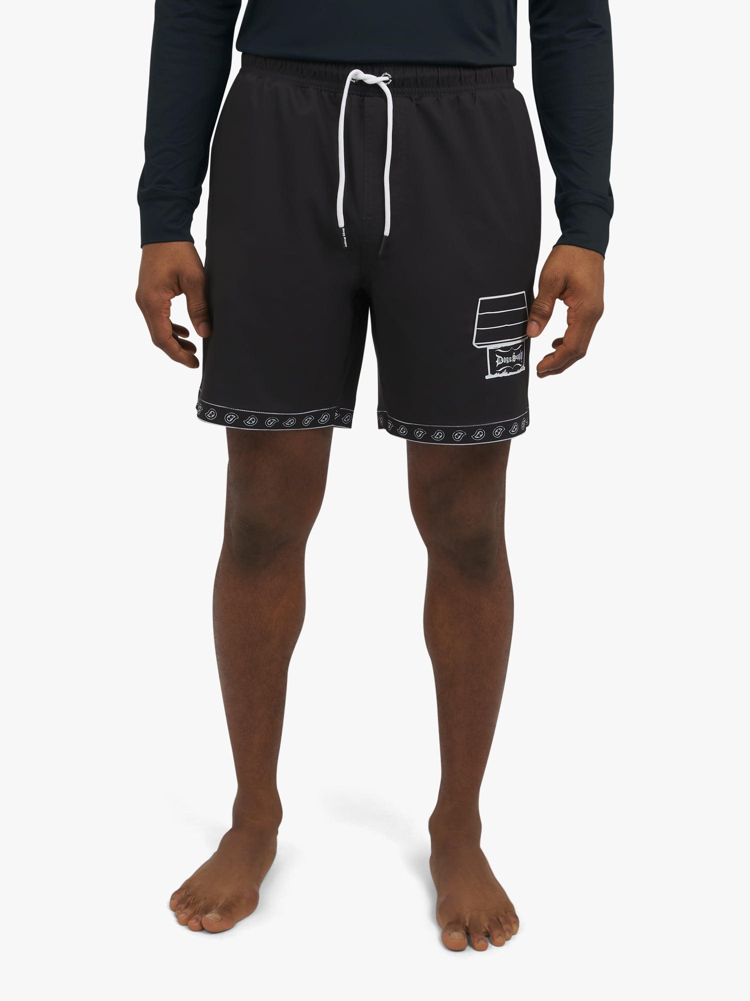Dogg Supply by Snoop Dogg Men's Paisley Flakes Swim Trunks, 7" Inseam, Sizes S-3XL