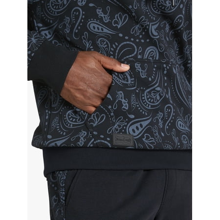 Dogg Supply by Snoop Dogg All-Gender Men's and Women's Paisley Print Fleece Hoodie, Sizes XS - 3XL