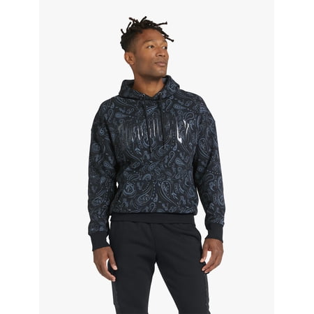 Dogg Supply by Snoop Dogg All-Gender Men's and Women's Paisley Print Fleece Hoodie, Sizes XS - 3XL