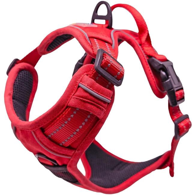 Doggie Design DD-78607-SM Venture Paw Pull Control Dog Harness, Crimson - Small