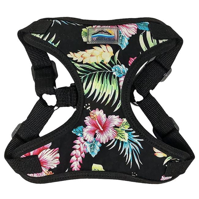 Doggie Design DD-78622-XS Wrap & Snap Choke Free Dog Harness, Paradise Nights - Extra Small
