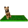 thumbnail image 1 of DoggieLawn XL - Real Grass Disposable Potty Training Puppy Pee Pads, Dog Grass Pee Pads, Potty Training Pee Pad, Puppy and Dogs Grass Pee Pads, Puppy Grass Pads, 48 x 24 Inches with Disposible Tray, 1 of 7