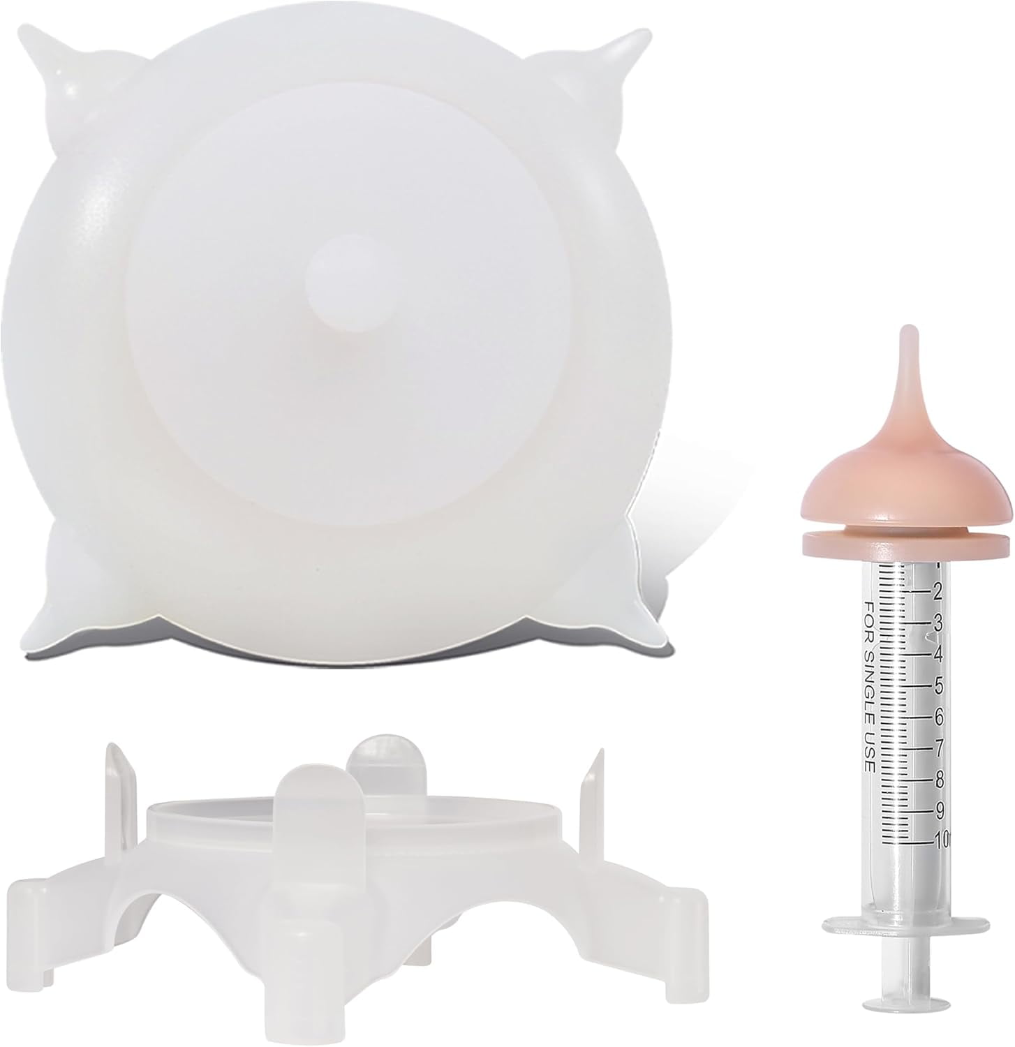 Puppy flessen voor verzorging, Puppy melk feeders voor meerdere puppies tepel, Puppy Feeder Milk Bowl, 4 Nipples Silicone Puppy Nursing Station, Feeder Bowl voor Kittens, Puppies, Capaciteit 240ml