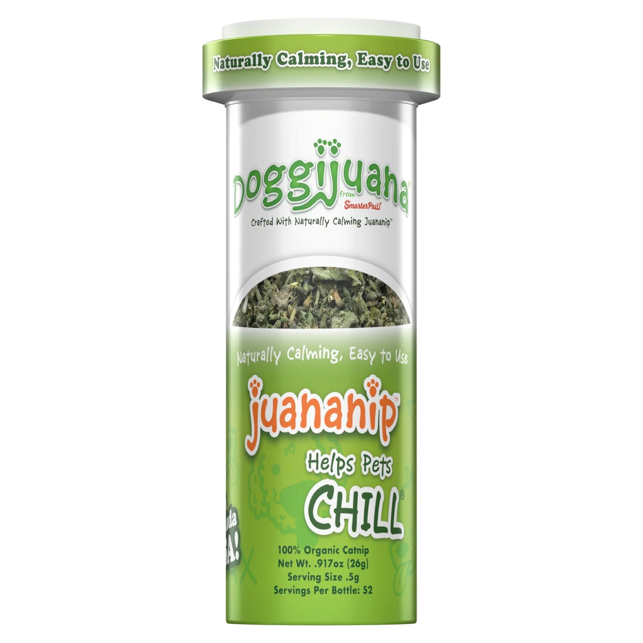 Doggijuana Juananip Refill Bottle for Dogs, 100% Organic Catnip, Single Pack