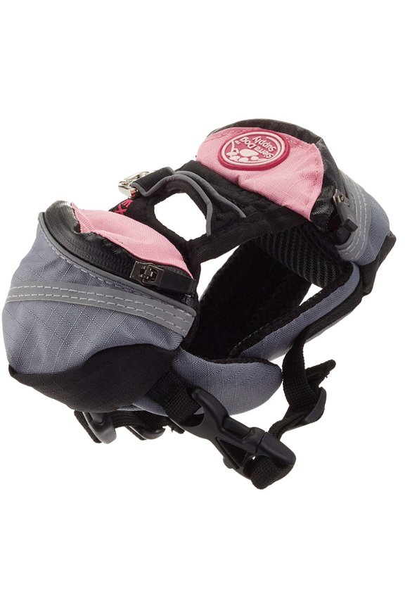 Doggles Dog Backpack, Extreme, Large, Gray/Pink