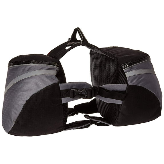Doggles Dog Backpack, Extreme Medium, Gray/Black