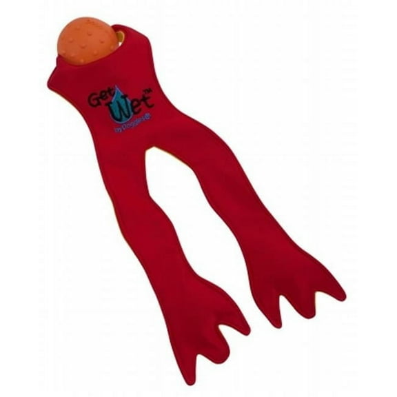 Doggles Get Wet Frog Legs Dog Toy - Red