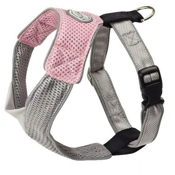 Doggles HAOMMD02 Medium V Mesh Harness - Pink-Gray