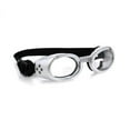 thumbnail image 1 of Doggles ILS UV Protection Clear Lens Dog Goggles, Silver, X-Small, 1 of 1