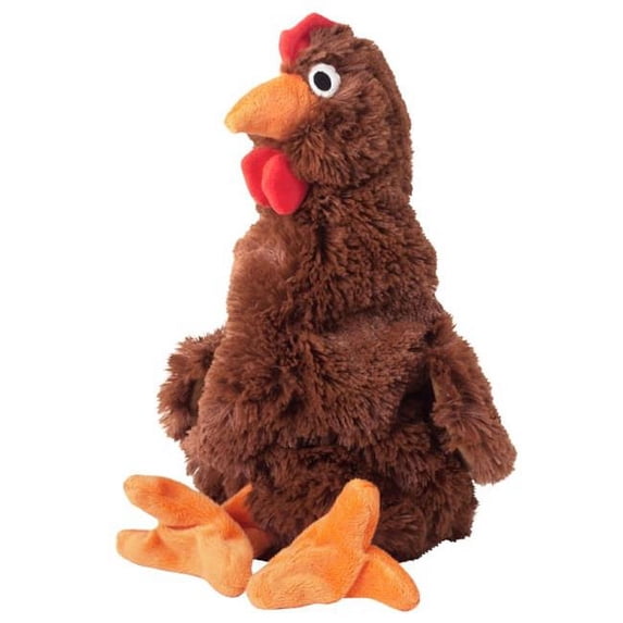 Doggles Plush Bottle, Chicken Dark Brown