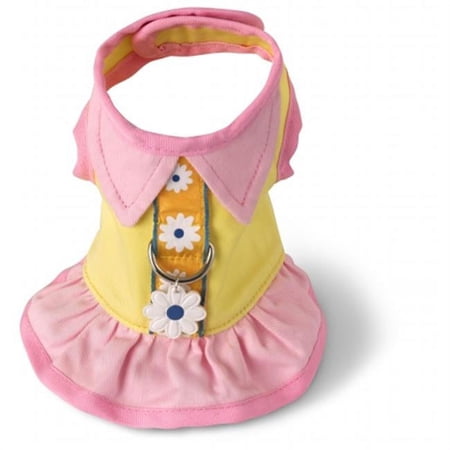 Doggles  Small Harness Dress - Yellow - Teacup Size