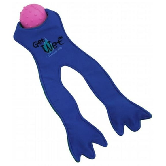 Doggles TYGWFL04 Get Wet Frog Legs Dog Toy - Blue