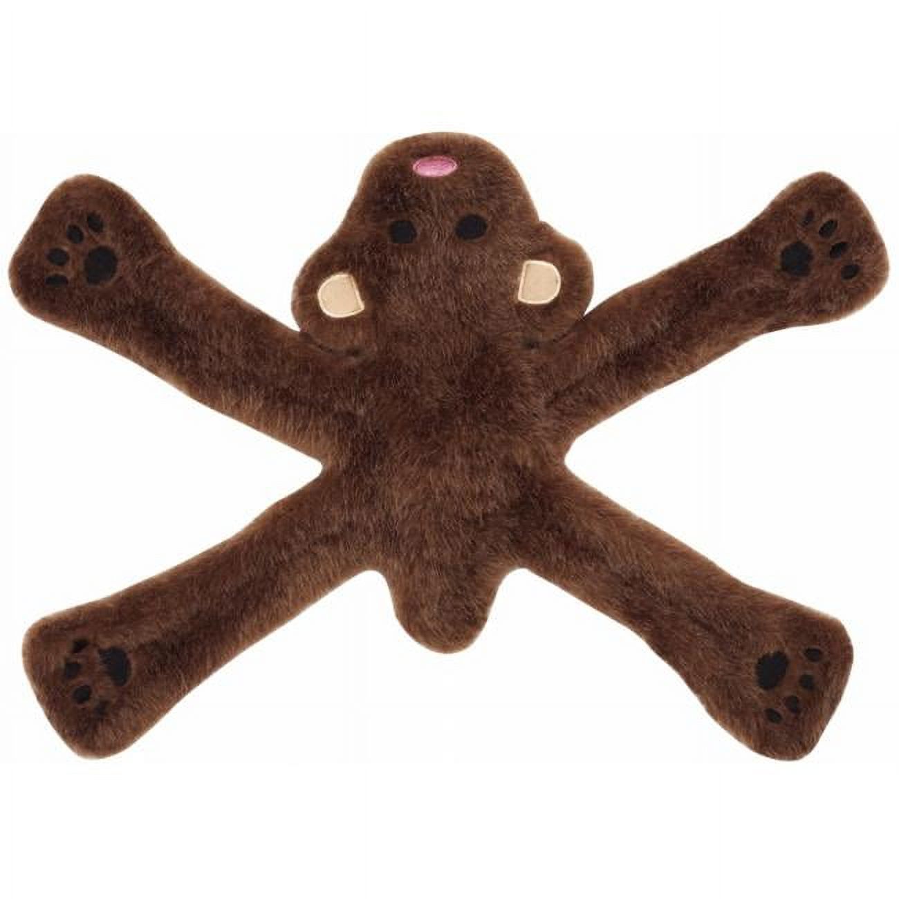 Doggles TYPPBE20 Plush Pentapull Bear Dog Toy Brown