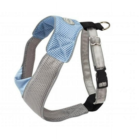 Doggles  XS V Mesh Harness - Blue-Gray - Eco-Friendly Dog Harness