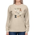 thumbnail image 1 of Doggos And Puppers I Sweatshirt Women -June Erica Vess Designs, Female XX-Large, 1 of 4