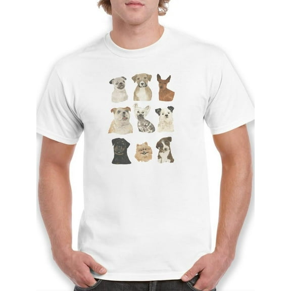 Doggos And Puppers I T-Shirt Men -June Erica Vess Designs, Male 3X-Large