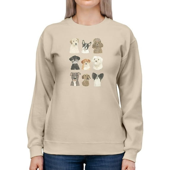 Doggos And Puppers Ii Sweatshirt Women -June Erica Vess Designs, Female 5X-Large