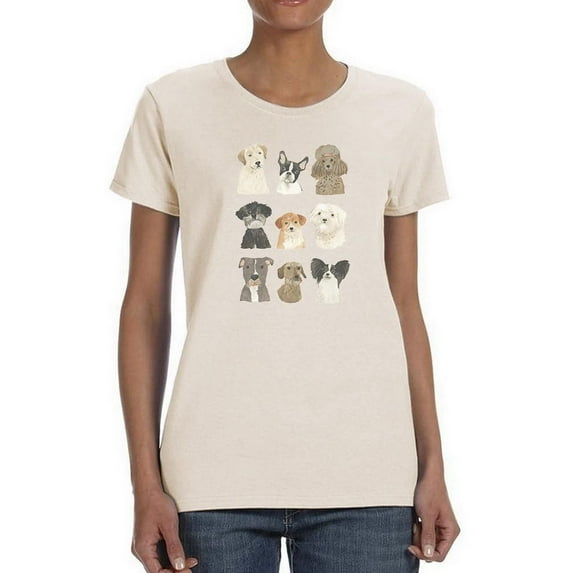 Doggos And Puppers Ii T-Shirt Women -June Erica Vess Designs, Female Small