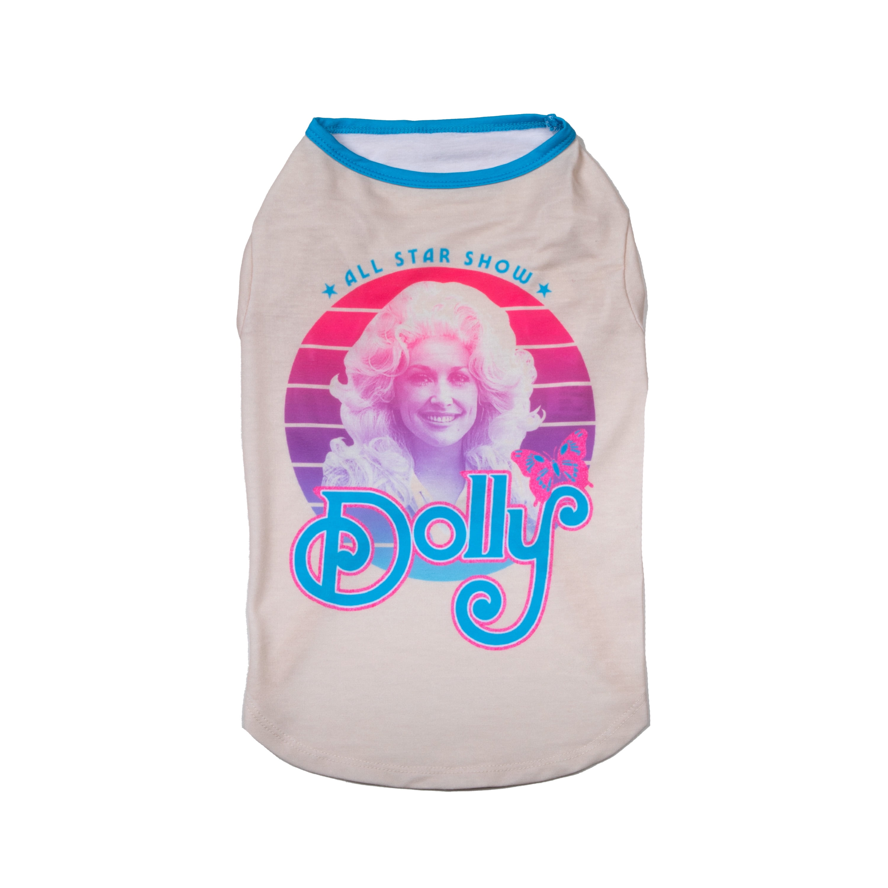 Doggy Parton, Dog Clothes, All-Star Show Dolly Dog T-Shirt, White ...