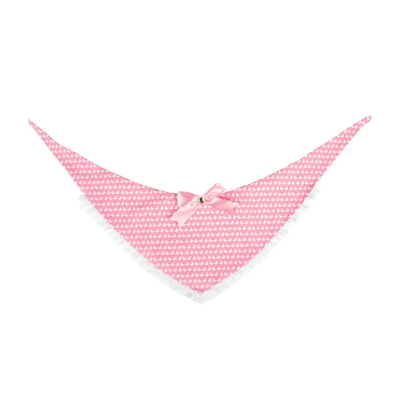 Doggy Parton Dog Clothes, Butterfly Print Dog Bandana, Pink, Medium/Large