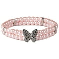 thumbnail image 1 of Doggy Parton, Dog Collar, Butterfly Dog Fashion Collar Neck Piece, Pink, Medium, 1 of 11