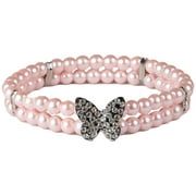 Doggy Parton, Dog Collar, Butterfly Dog Fashion Collar Neck Piece, Pink, Medium